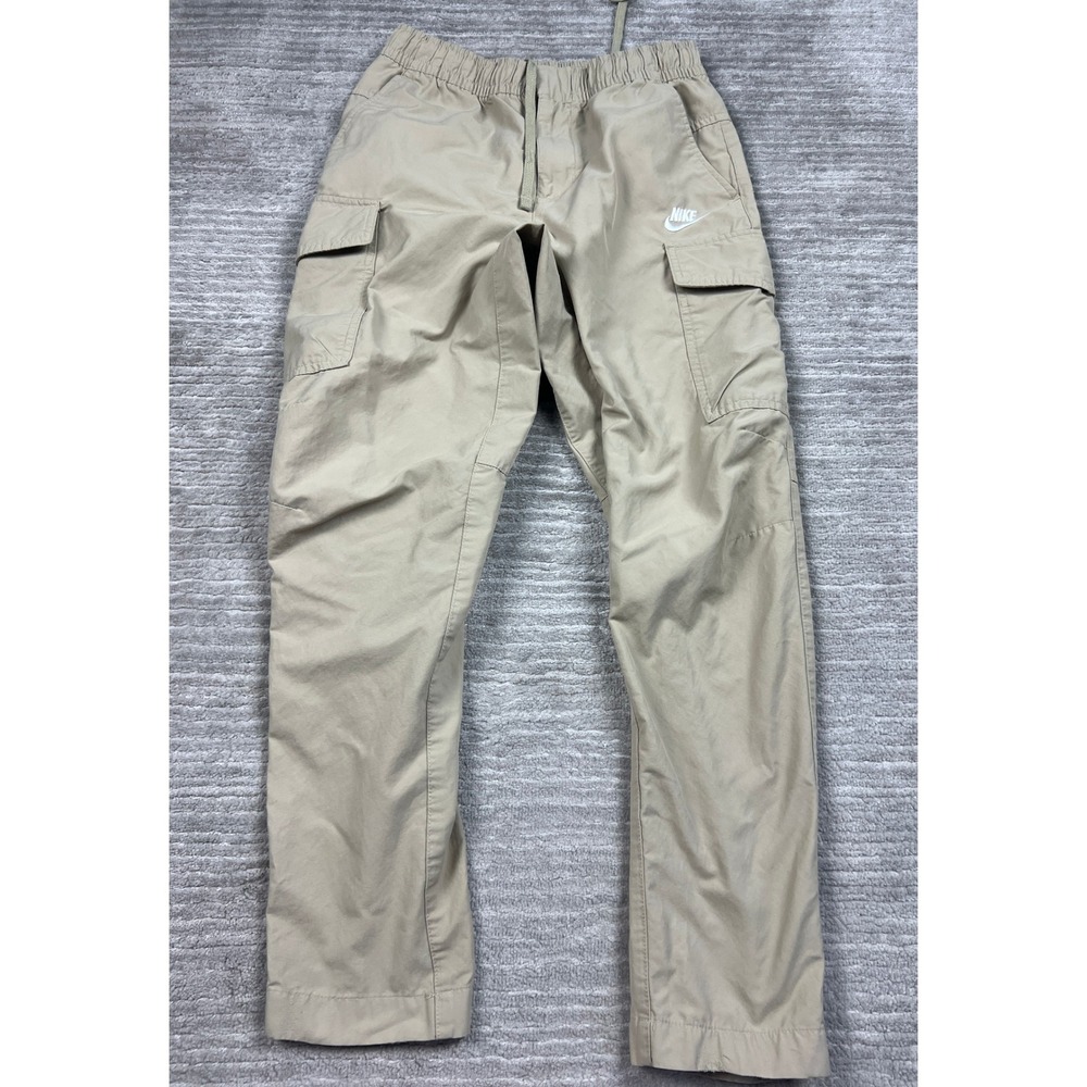 Nike Cargo Pants Mens Small Khaki DD5207-250 Sportswear Utility Cotton Nylon